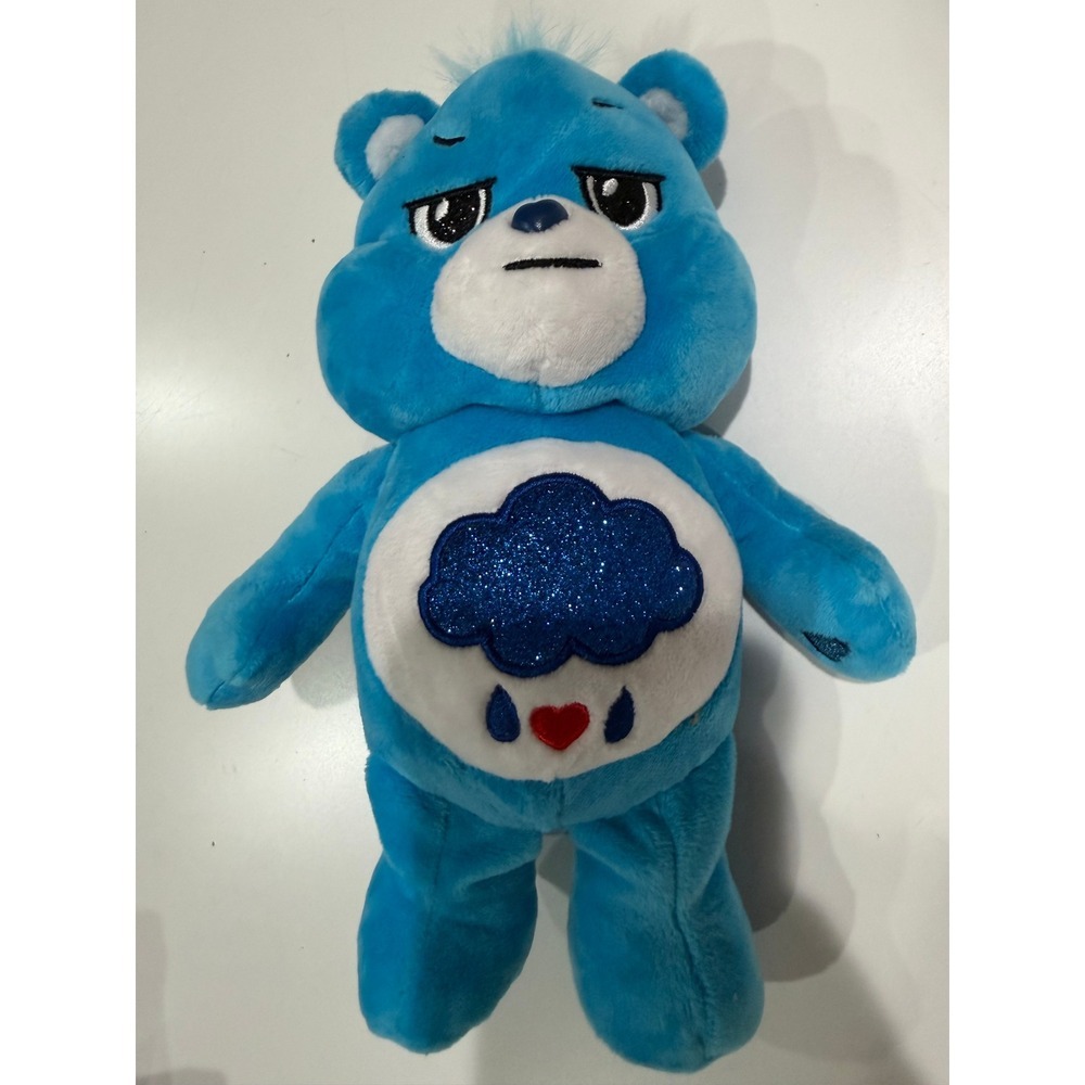 Care Bears Grumpy Bear Blue Plush Glitter Rain Cloud Basic Fun 16623FE 2022